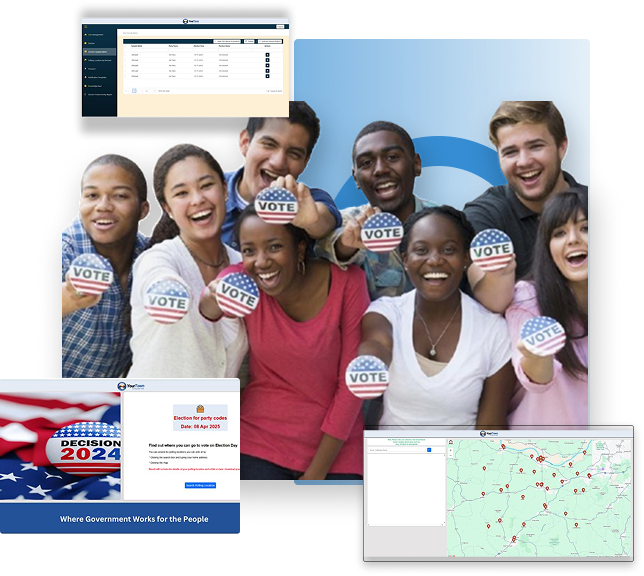 MunilElection portal interface showcasing the values.