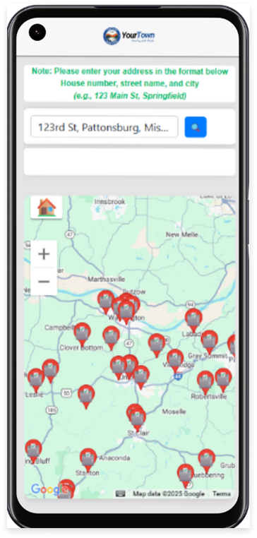 User working on MuniElection portal to manage polling data from a centralized laptop dashboard.